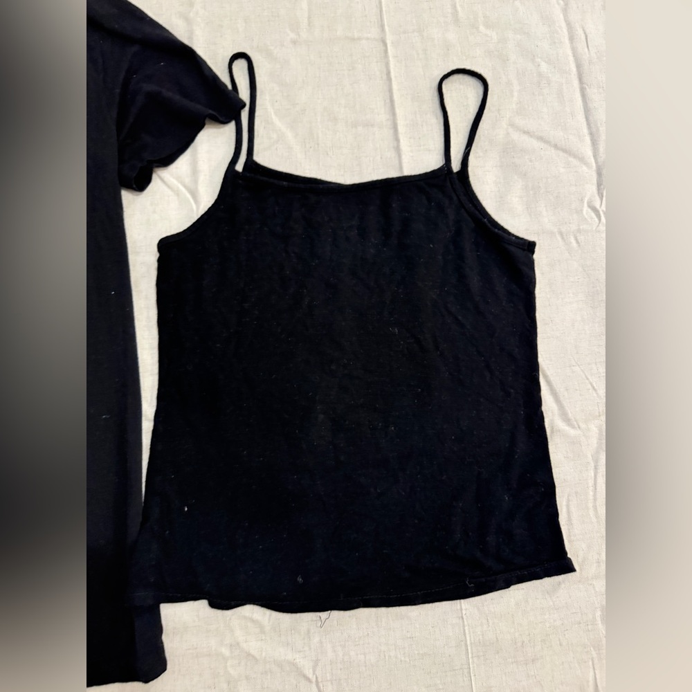 Free with purchase. black spaghetti strap tank